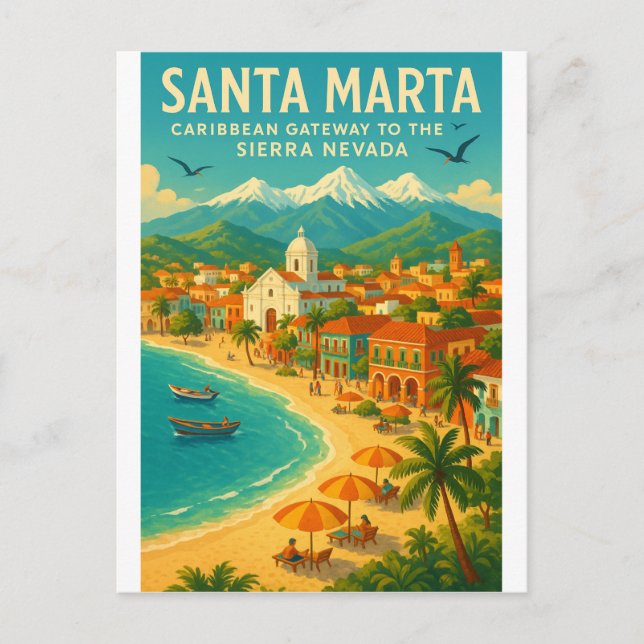 SANTA MARTA — KARIBISK PORT TILL NEVADA VYKORT (Framsida)