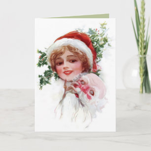 Santa Mask Helgkort