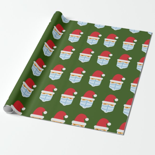 Santa Maskmas Wrapping papprare Presentpapper (Utrullad)
