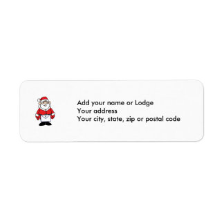 Santa Mason Returadress Etikett
