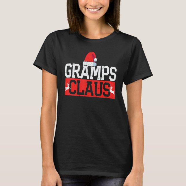 Santa  Matching Family Christmas Pajamas Gramps Cl T Shirt (Framsida)