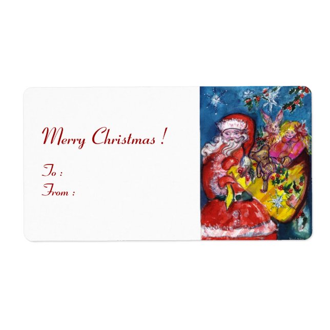 SANTA MED GIFTS FRAKTSEDEL (Framsidan)