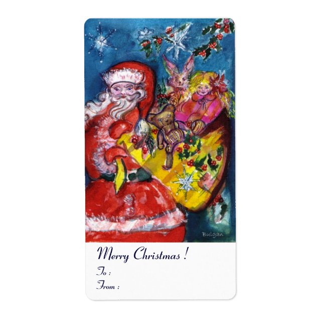 SANTA MED GIFTS FRAKTSEDEL (Framsidan)