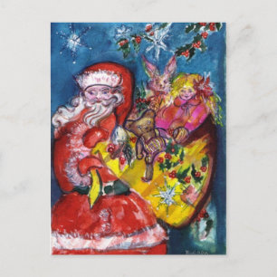 SANTA MED GIFTS HELG VYKORT