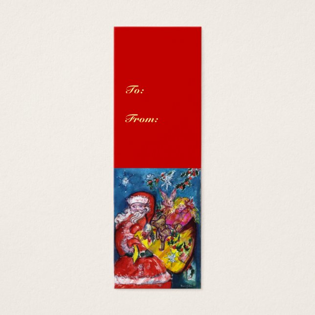 SANTA MED GIFTS LITET VISITKORT (Framsidan)