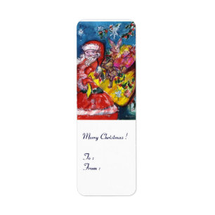 SANTA MED GIFTS RETURADRESS ETIKETT