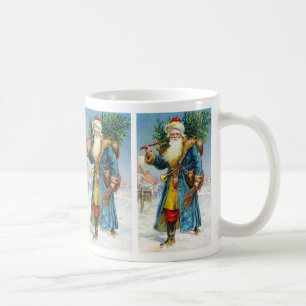 Santa med granträd kaffemugg