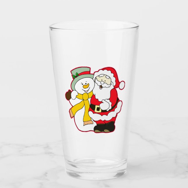 SANTA MED ICE MAN I CHRISTMAS. HO! HO! HO! GLASKOPP (Framsida)