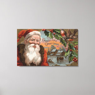 Santa med järneken, byplats canvastryck