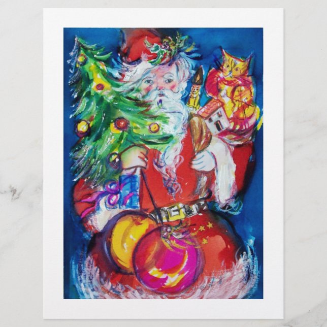 SANTA MED JULGRAN OCH GIFTS REKLAMBLAD (Framsidan)