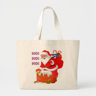 SANTA MED JULKLAPP! HO! HO! JUMBO TYGKASSE