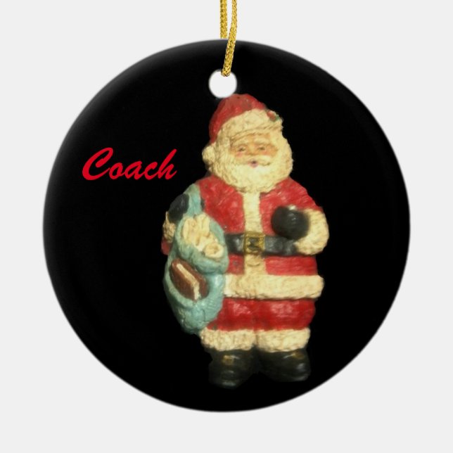 SANTA MED KARTOR COACH CHRISTMAS ORNAMENT (Framsidan)