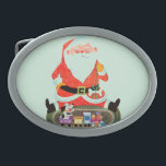 Santa med tåg<br><div class="desc">Konstnär: Ben för erbjudanden för jackvävare | Santa som förföljer ridning i leksaktåg</div>