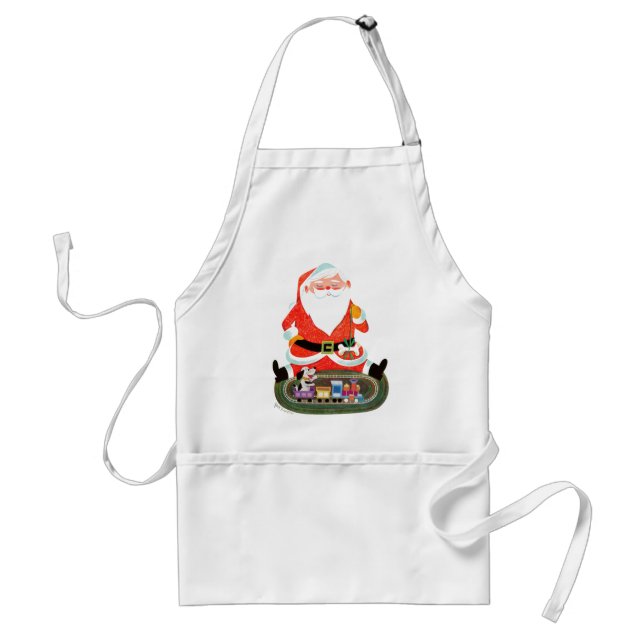 Santa med tåg förkläde (Framsidan)