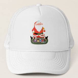 Santa med tåg keps