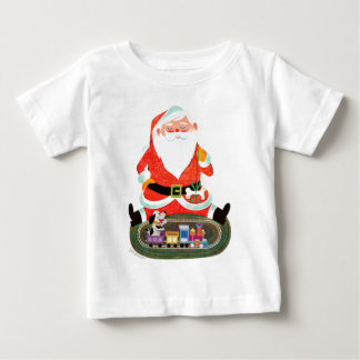 Santa med tåg t-shirt