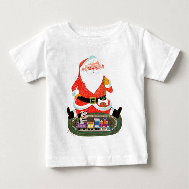 Santa med tåg tee (Framsida)