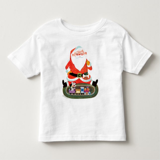 Santa med tåg tee (Framsida)