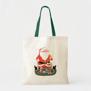 Santa med tåg tygkasse