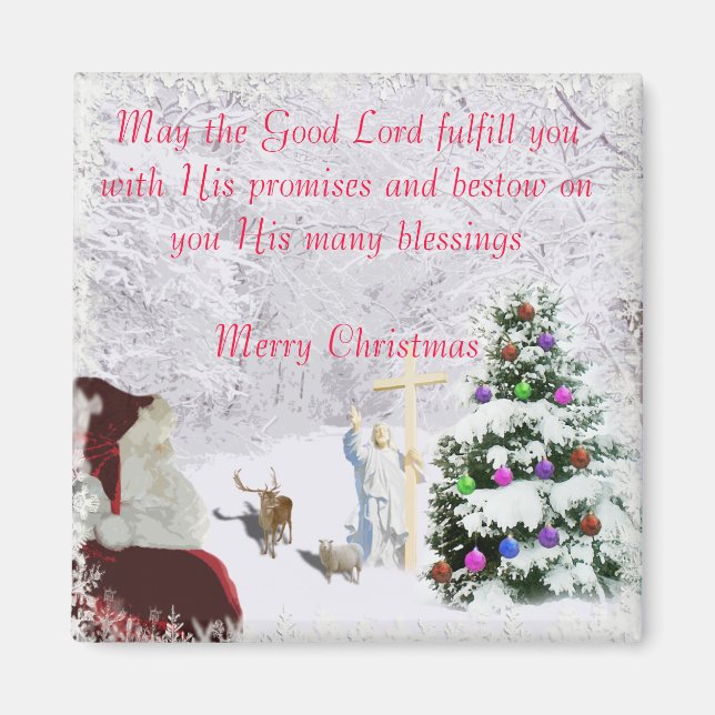 Santa Meets Jesus Magnet (Framsidan)