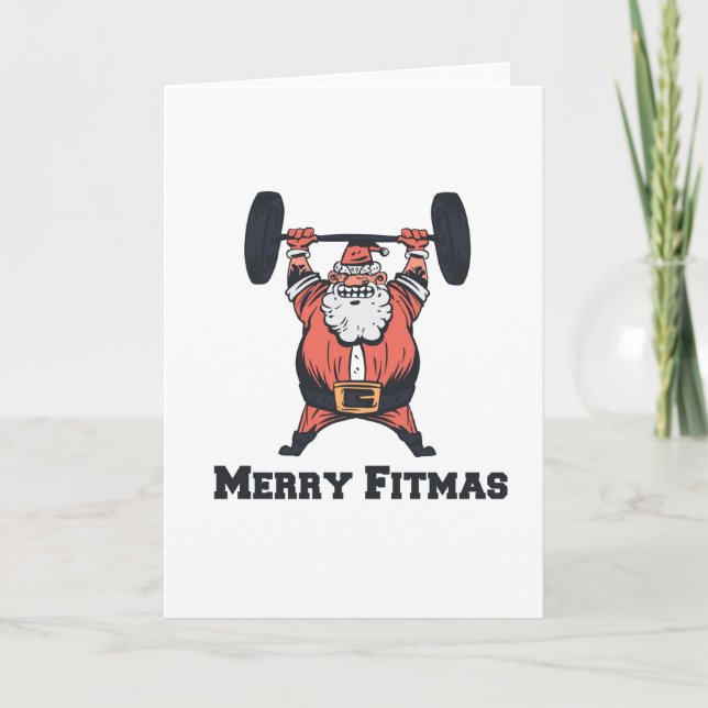 Santa Merry Fitness Kort (Framsida)