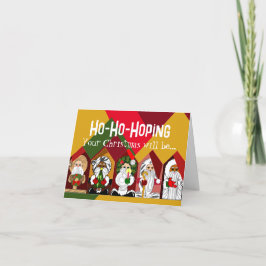 Santa Merry och Bright Jul Card Helgkort