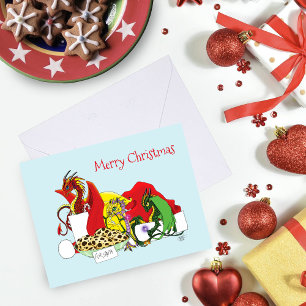Santa Mjölk Cookies Dragons Kort
