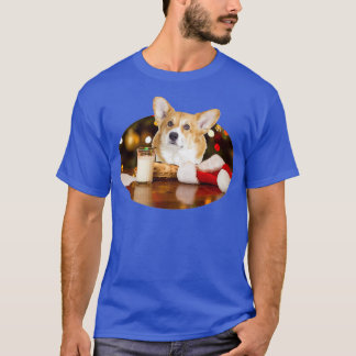 Santa Mjölk N Cookies Hund Corgi1218 T Shirt