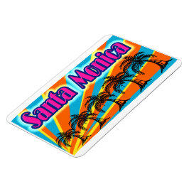 Santa Monica 5 Handflatan Träd Magnet