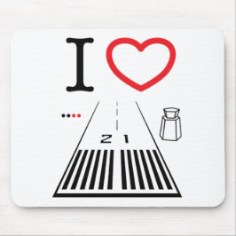 Santa Monica Airport Runway 21 - Mouse pad Musmatta