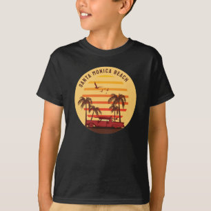 Santa monica beach aloha sommar T-Shirt