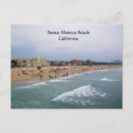 SANTA MONICA BEACH,CALIFORNIA-vykort Vykort