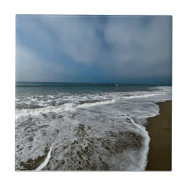 Santa Monica Beach i fallet. Kakelplatta