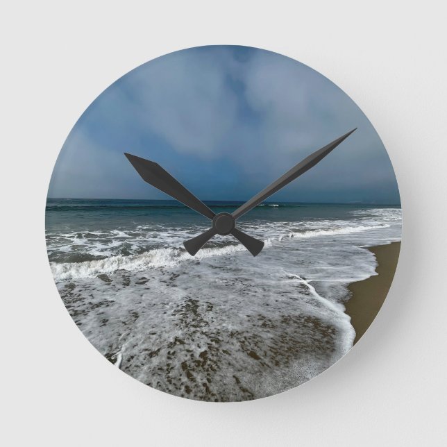 Santa Monica Beach i fallet. Rund Klocka (Framsida)