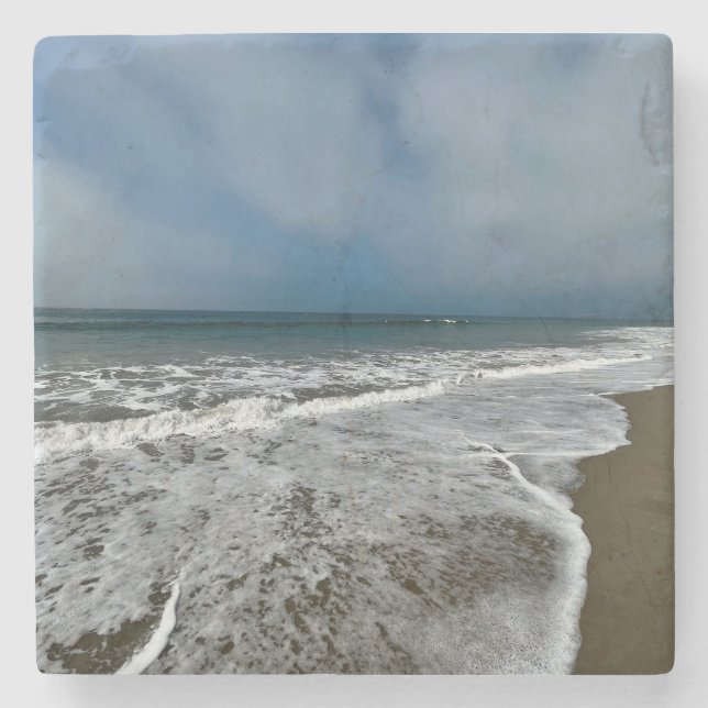 Santa Monica Beach i fallet. Stenunderlägg (Framsidan)