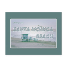 Santa Monica Beach, Kaliforniens vykort