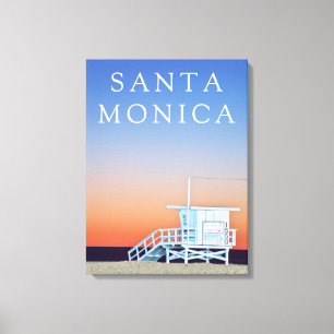 Santa Monica Beach Los Angeles, Kalifornien Canvastryck