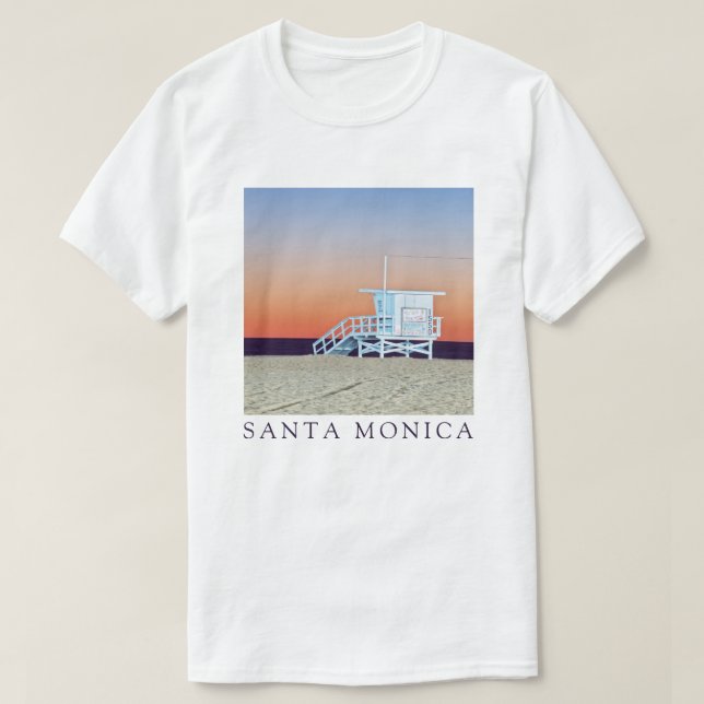 Santa Monica Beach | Los Angeles, Kalifornien T Shirt (Design framsida)