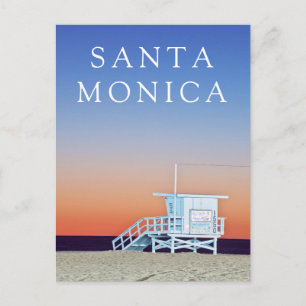 Santa Monica Beach Los Angeles, Kalifornien Vykort