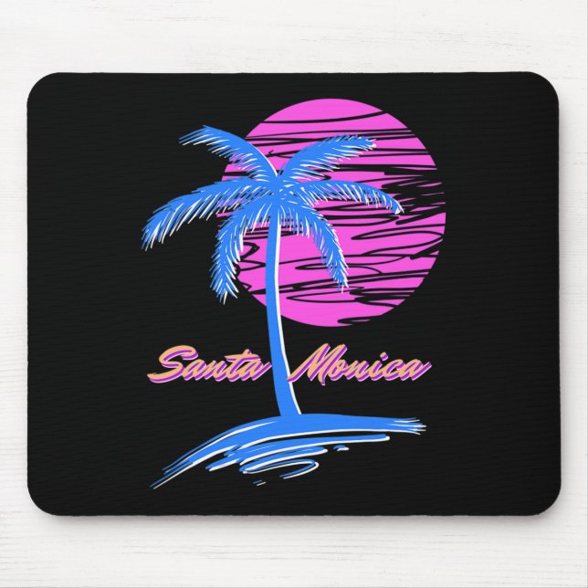 Santa Monica Beach Outrun 80s Aesthetic Vaporwave Musmatta (Framsidan)