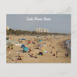 Santa Monica Beach Postcard Vykort