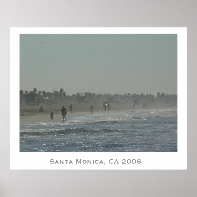 Santa Monica Beach Poster (Framsidan)