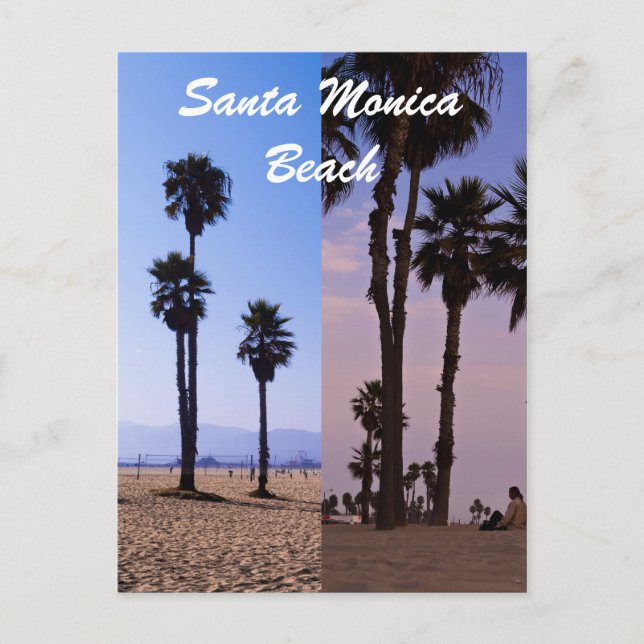 Santa Monica Beach Vykort (Framsida)