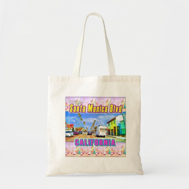 "Santa Monica Blvd 1" Bag Tygkasse (Framsidan)