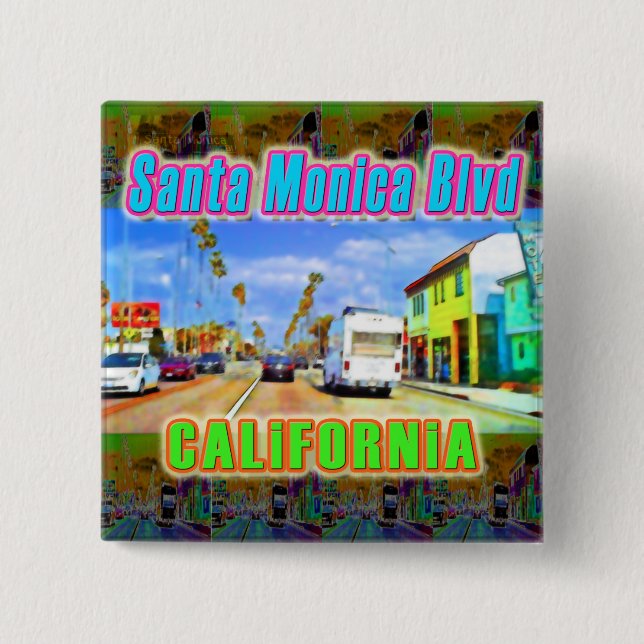 "Santa Monica Blvd 2" -knapp Knapp (Framsida)