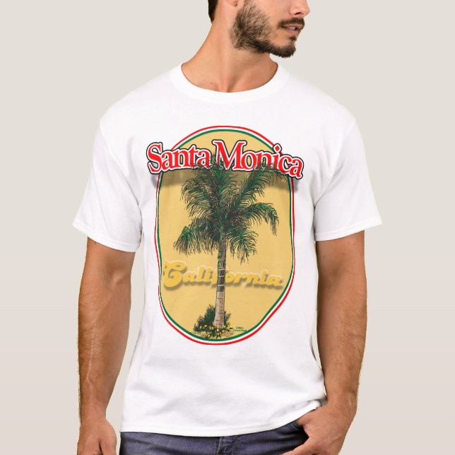 Santa Monica CA handflatanskjorta Tröja (Framsida)