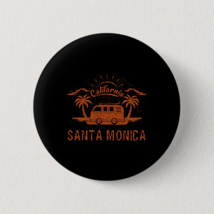 Santa Monica, Ca Kalifornien Retro Vintage Surfnin Knapp