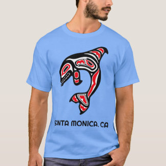 Santa Monica, CA Native American Orca Killer Whale T Shirt