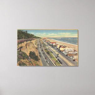 Santa Monica CA - strandplatsAlong Palisades Canvastryck