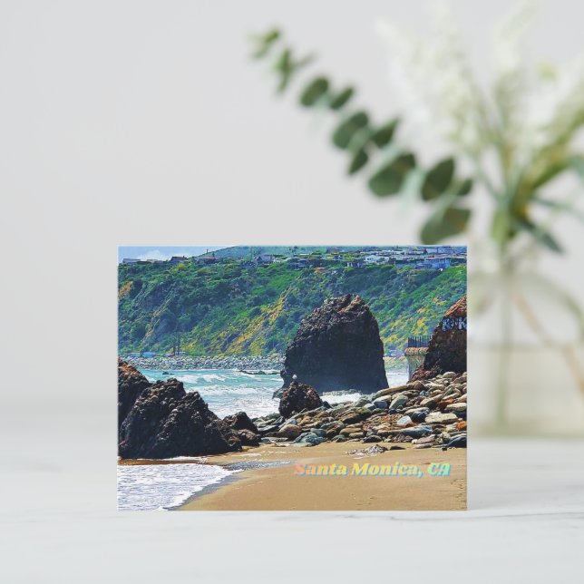 Santa Monica, CA Vykort (Stående Fram)